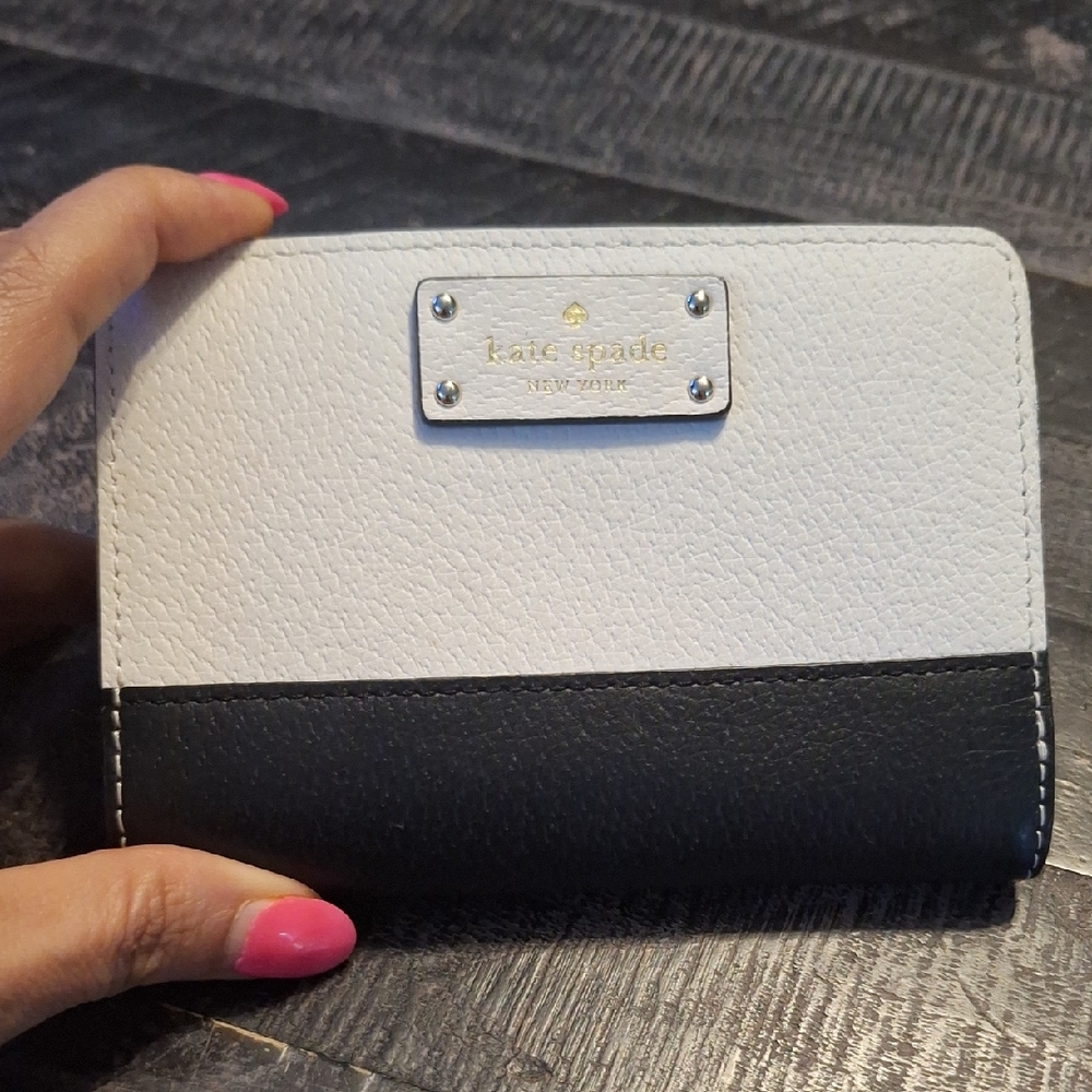 Kate Spade Two-Tone Black and White Wallet